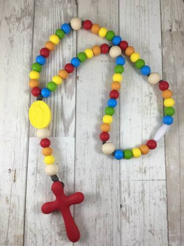 chews life teething rosary