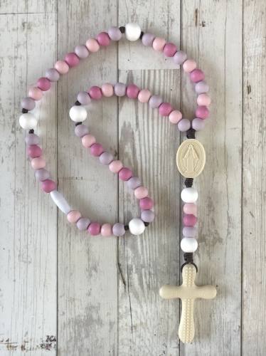 silicone teething rosary