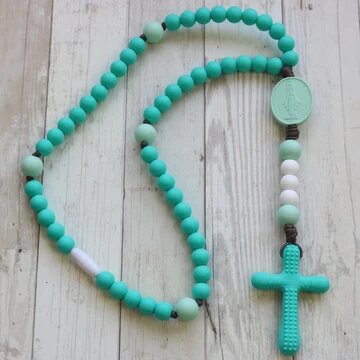 chews life teething rosary