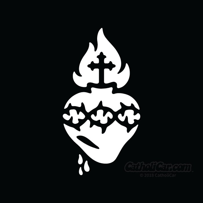 Auto Decal Sacred Heart