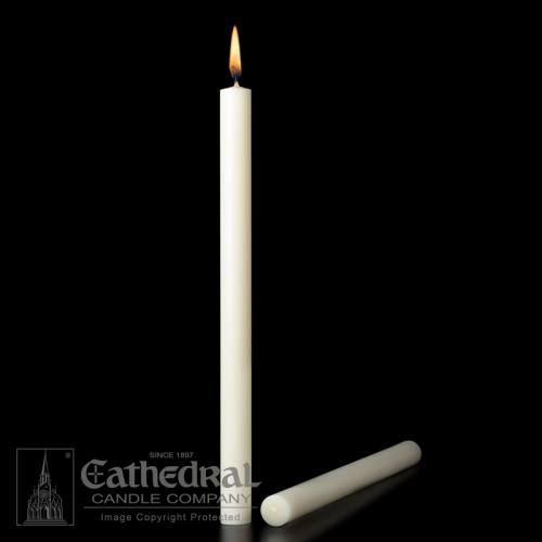 Altar Candles 51% Beeswax Freak 3 Plain End 1" x 12-1/2"