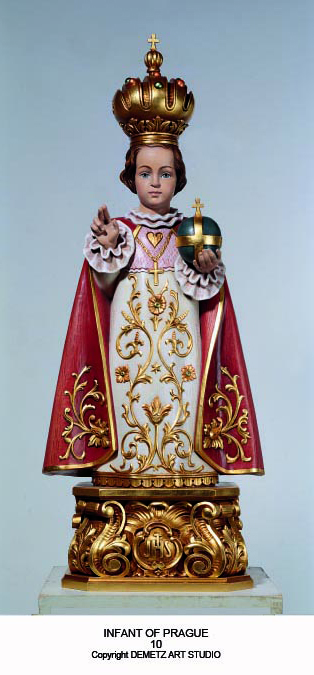 Statue Infant Of Prague 24" Fiberglass