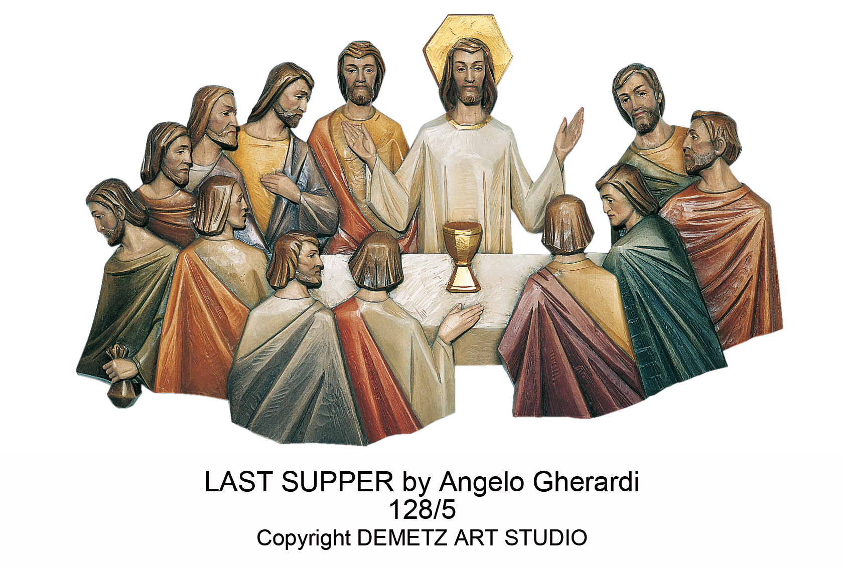 Statue Last Supper  By Angelo Gherardi  Fiberglass