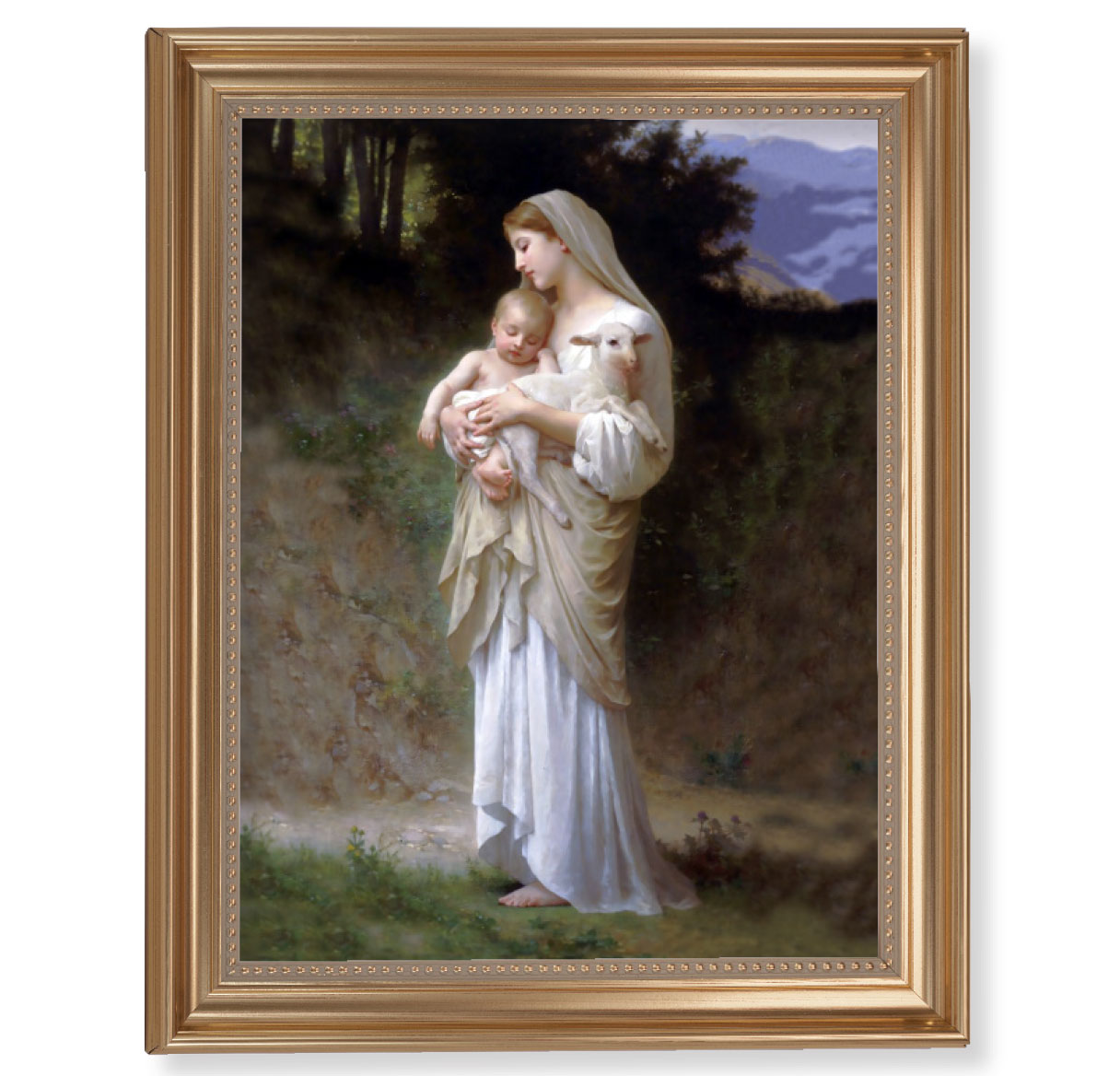 Print Divine Innocence 11 x 14 inch Gold Framed