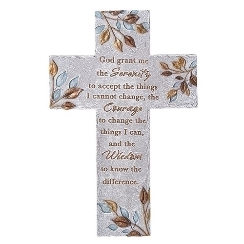 Cross Wall 8"H Serenity Prayer