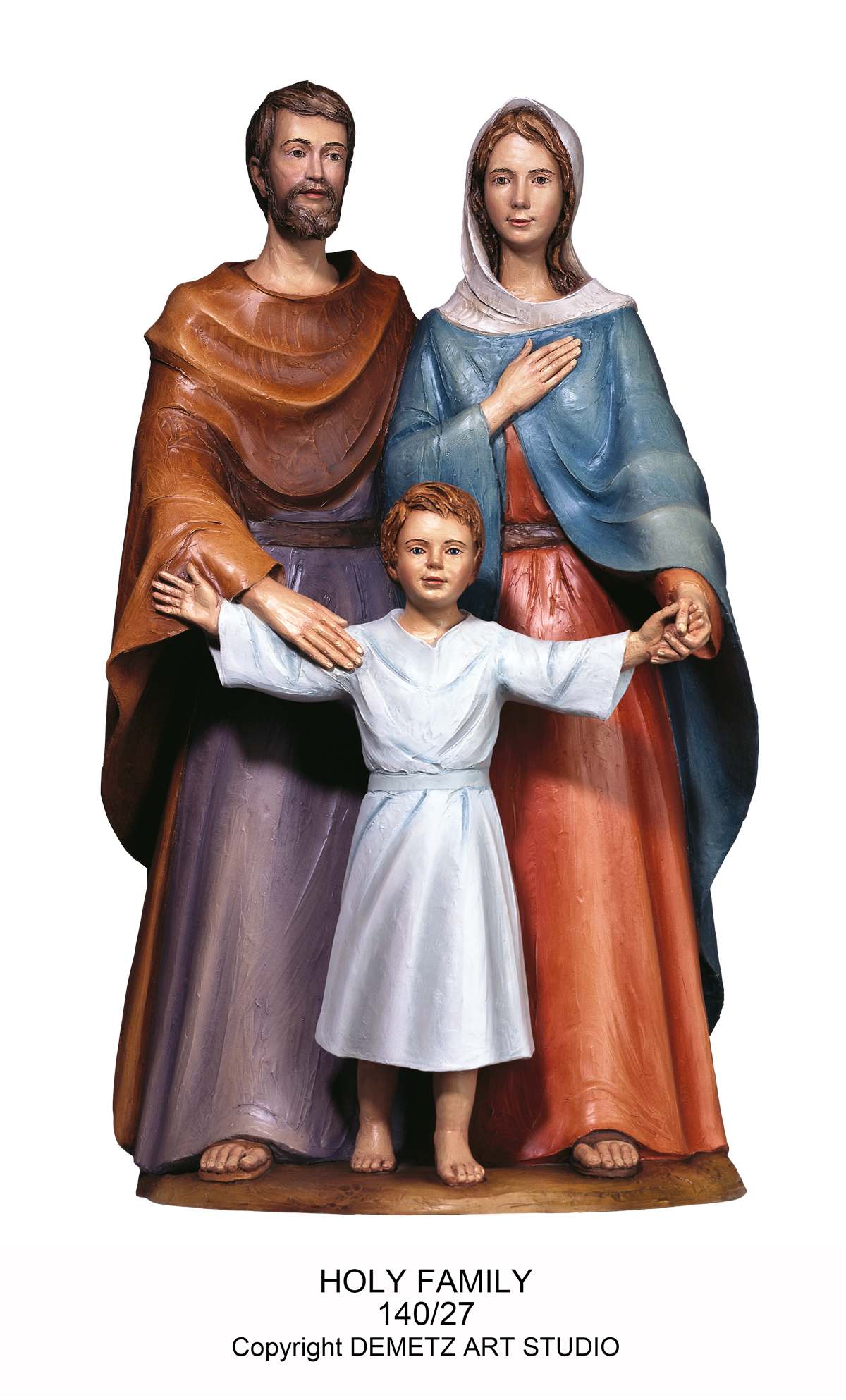 Statue Holy Family By Sr. Angelica 40" Fiberglass