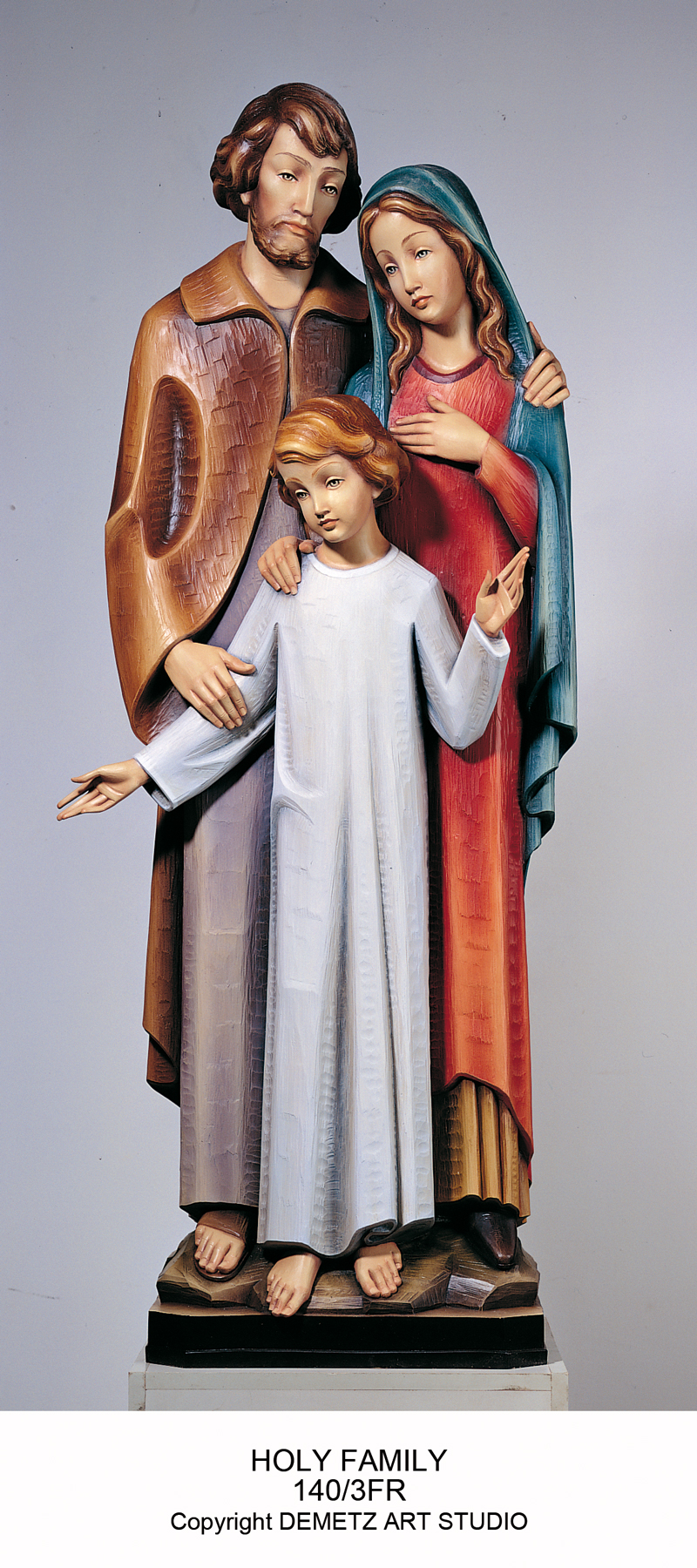 Statue Holy Family  - Full Round Figure 36" Linden Wood