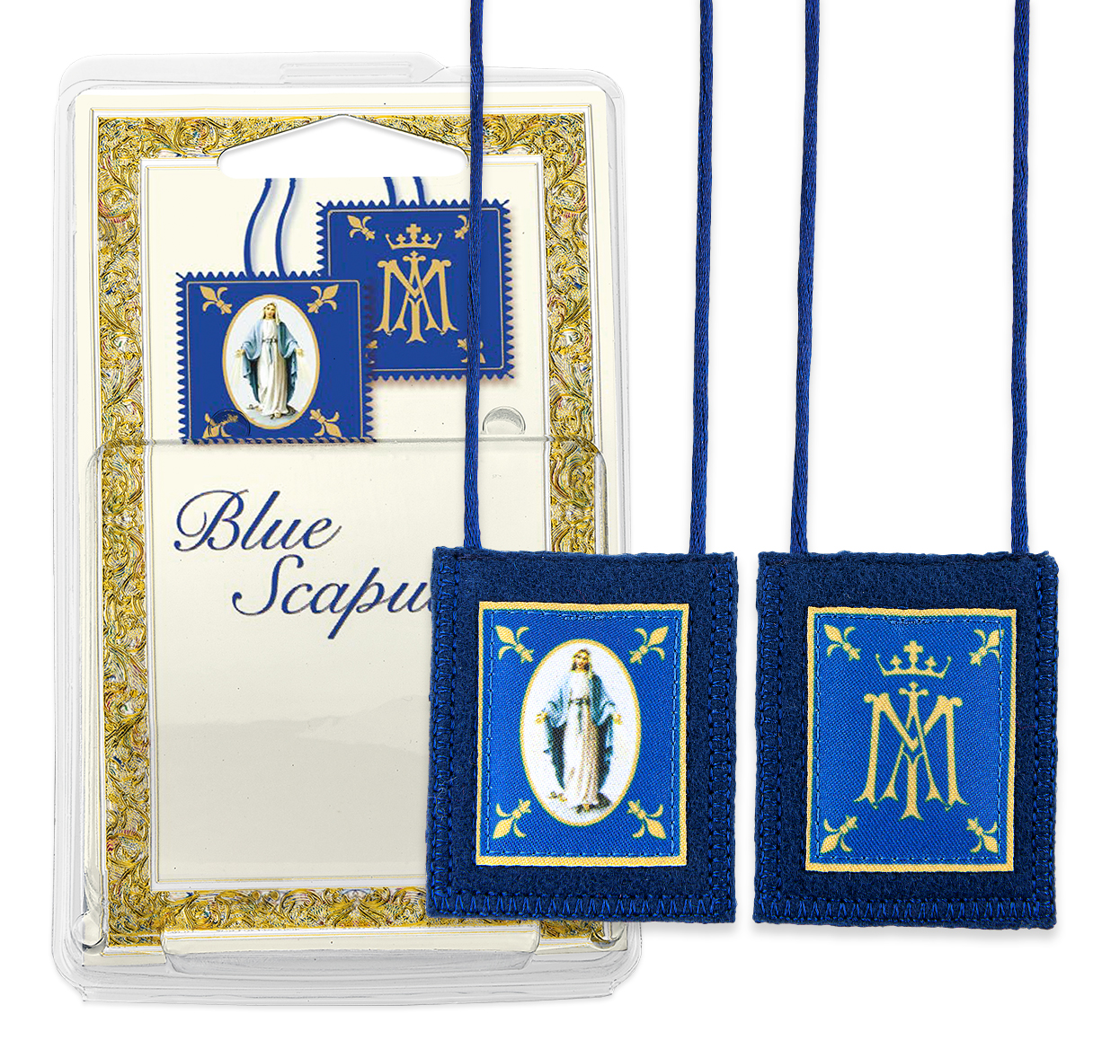 Scapular Blue Our Lady's Wool