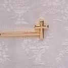 First Communion Tie Bar Gold Cross