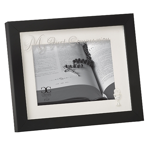 First Communion 7X5 Frame Black 8"