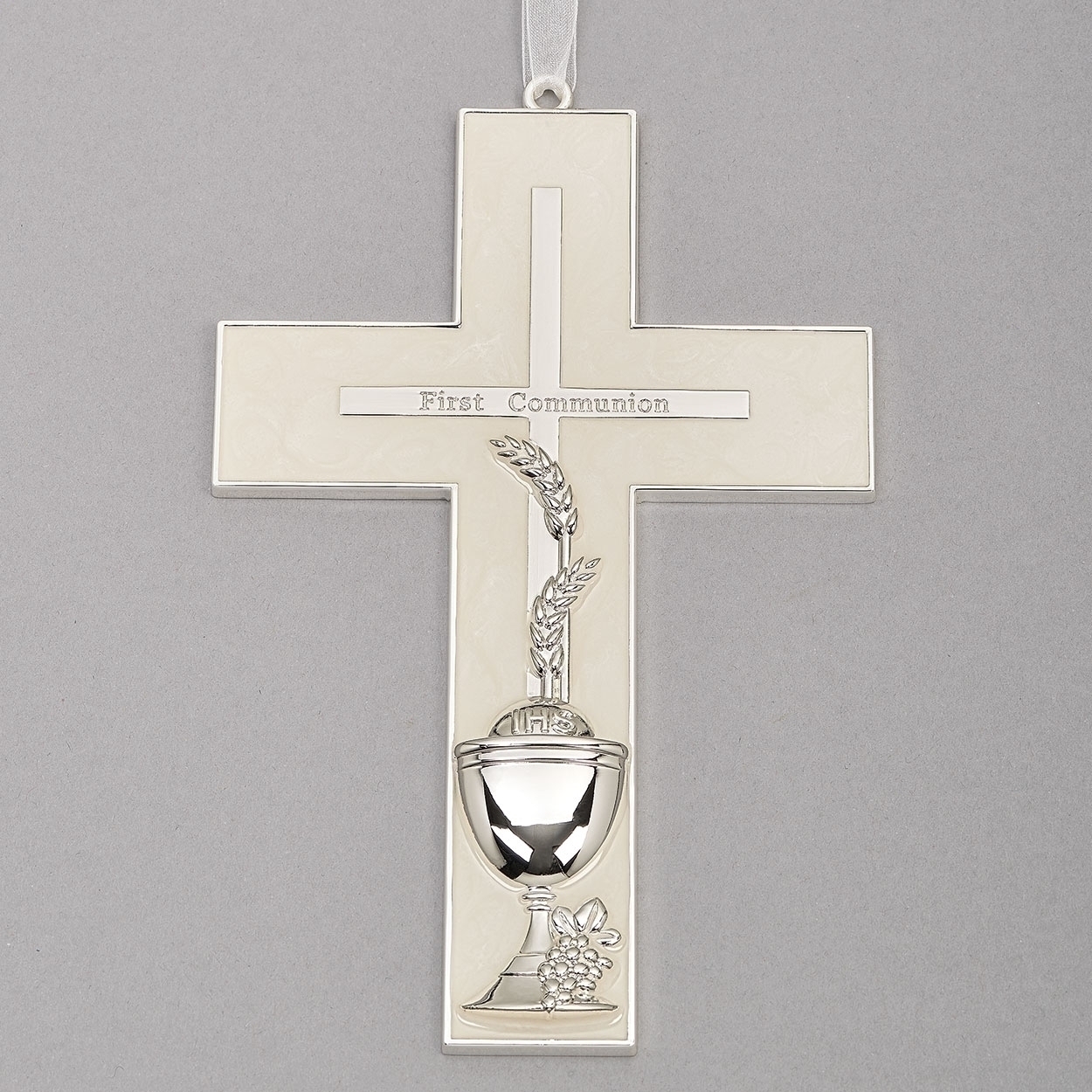 First Communion Cross Wheat Chalice Wall