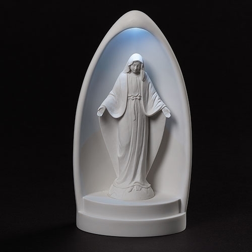 Statue 8" Our Lady of Grace LED Dome