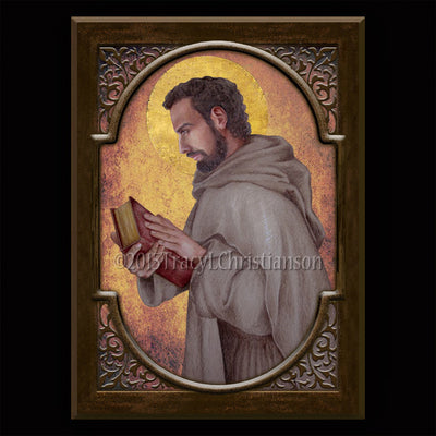 Gift Set Plaque and Holy Card St. Augustine of Hippo