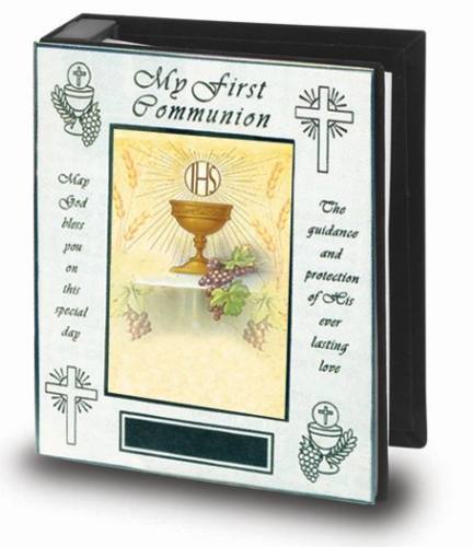 Photo Album First Communion Polished Brass
