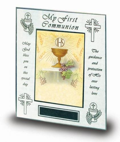 Frame First Communion Polished Brass