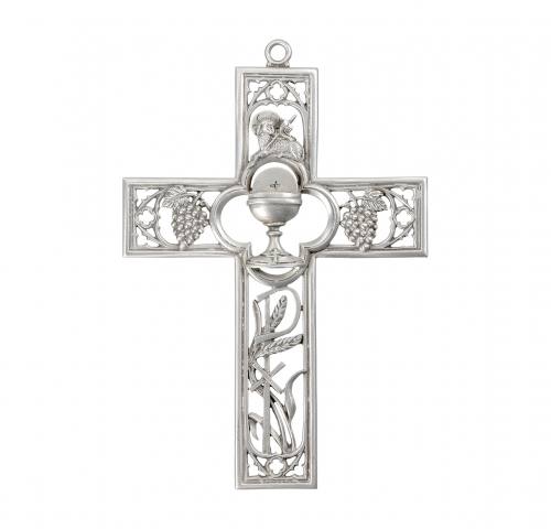 Cross Wall First Communion Chalice 6 Inch Pewter
