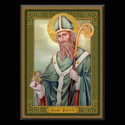 Gift Set Plaque and Holy Card St. Patrick