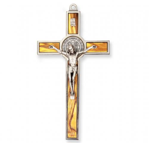 Crucifix Wall 17 inch St. Benedict