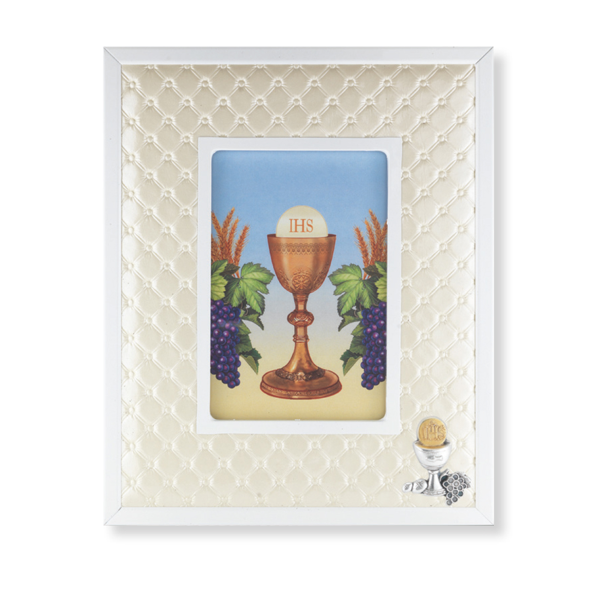 Frame First Communion Chalice and Grapes
