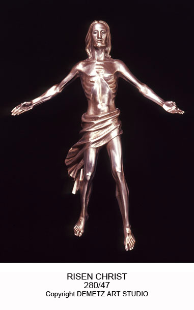 Statue Risen Christ - Full Round Figure 48" Linden Wood