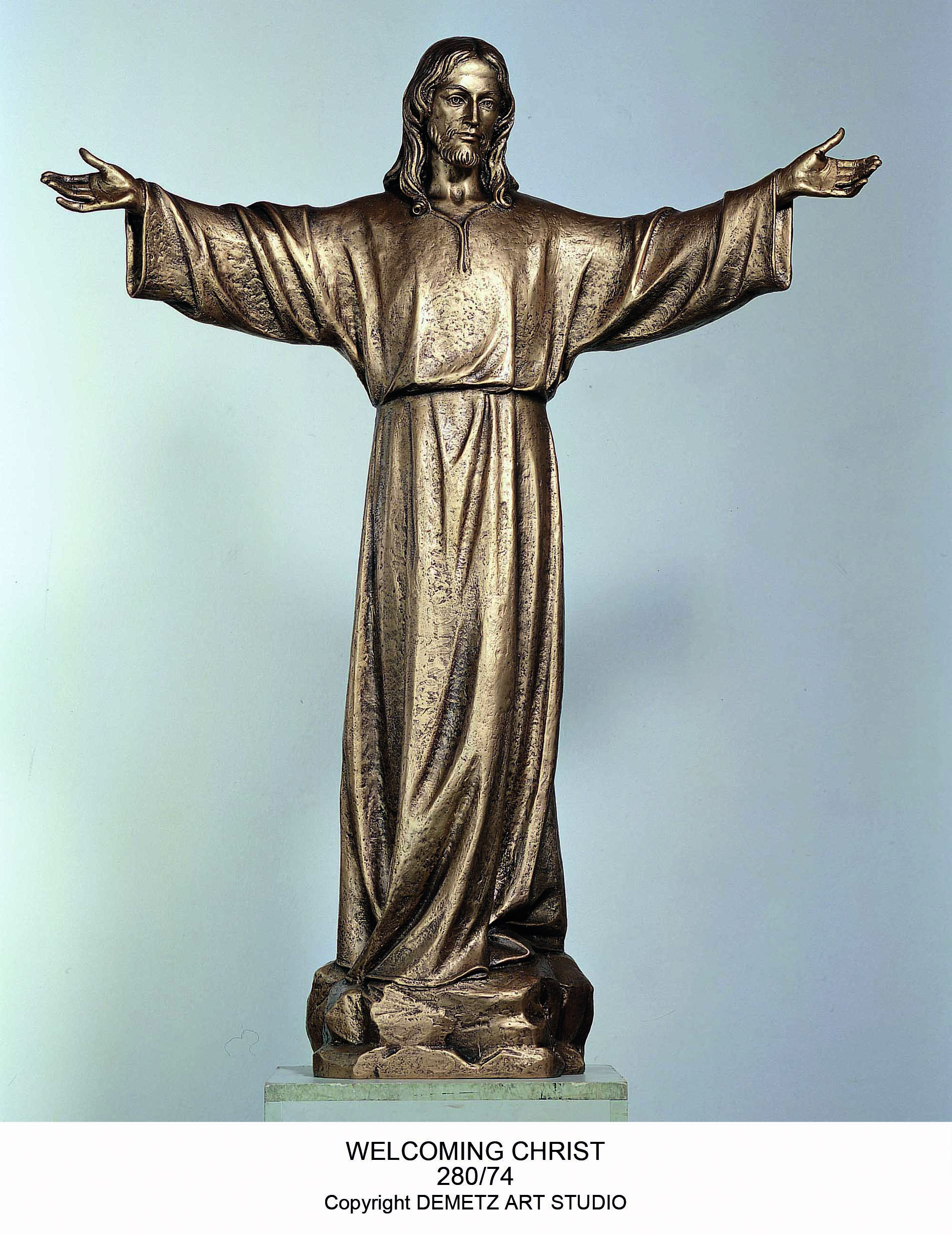 Statue Welcoming Christ 48" Fiberglass
