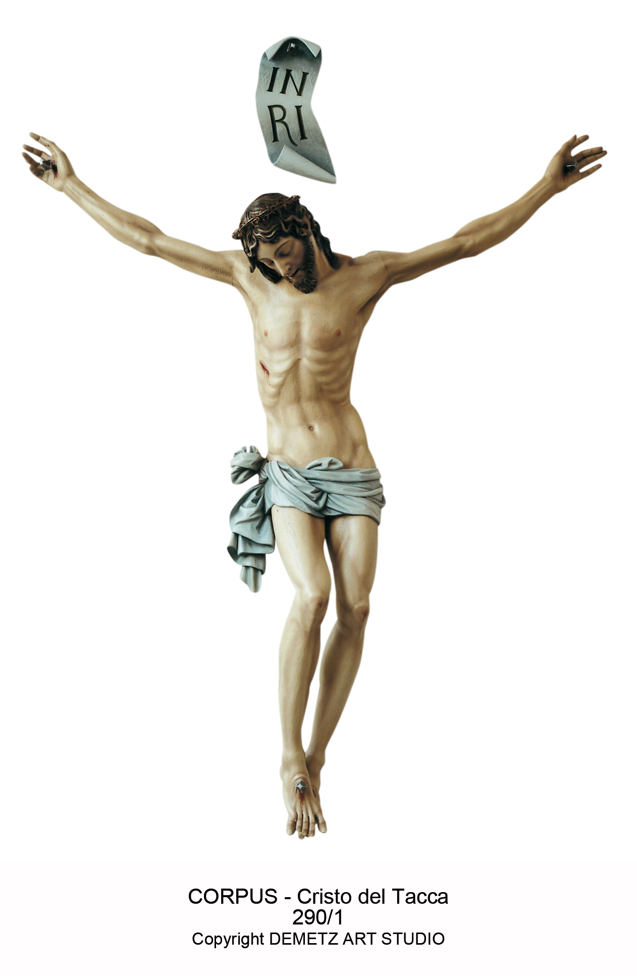 Corpus With INRI - Cristo Del Tacca 24" Linden Wood