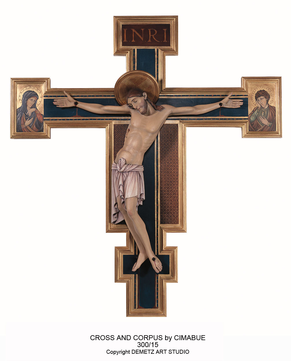 Corpus And Cross By Cimabue 24" Corpus Linden Wood
