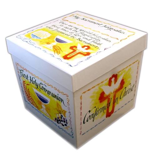 Keepsake Box Sacramental Mementos Glossy Cardstock