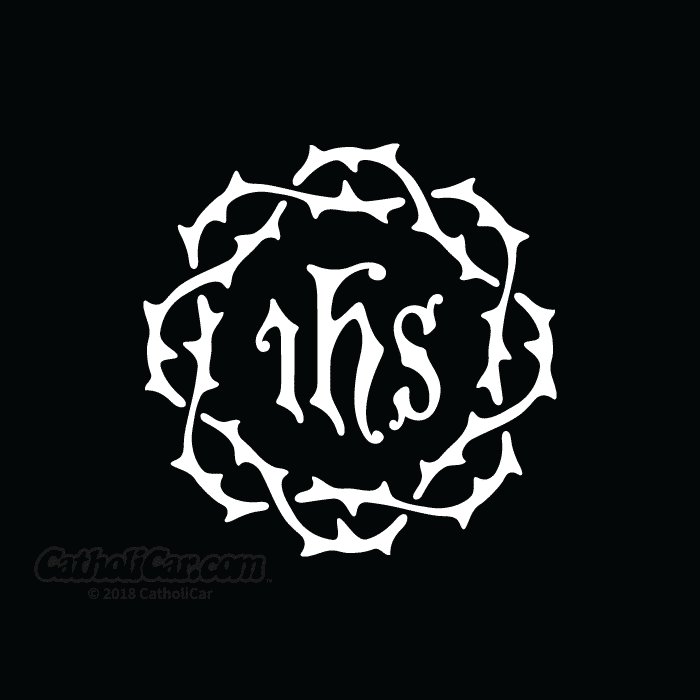 Auto Decal IHS Crown of Thorns