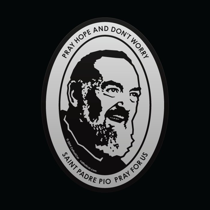 Auto Decal Padre Pio
