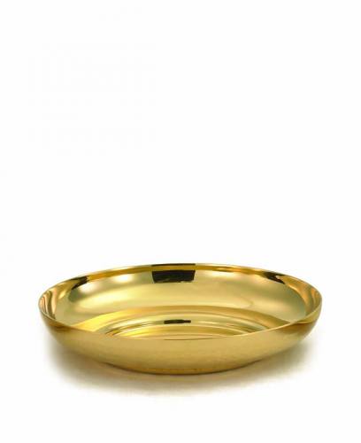 Bowl Paten High Polish Gold Plated 6-1/8" Textured Alviti Creati