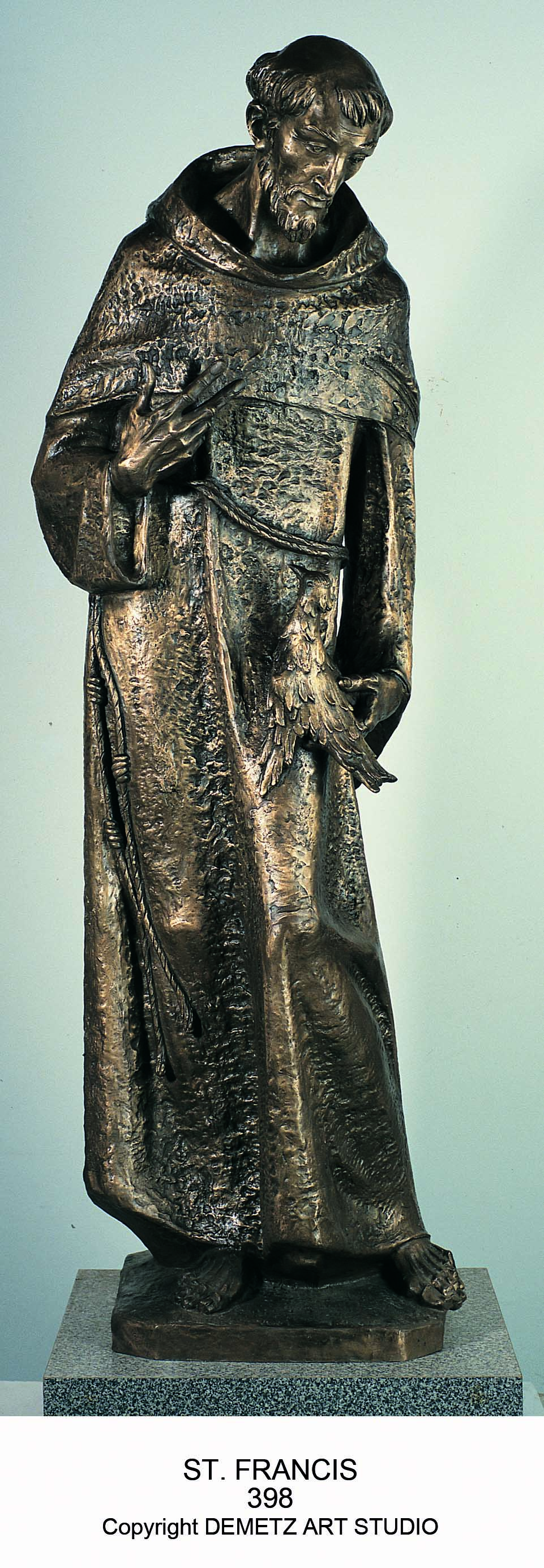 Statue St. Francis Of Assisi 24" Fiberglass
