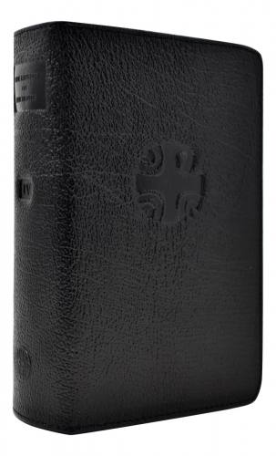Zipper Cover Liturgy Hours Volume 4 Regular Print Leather Black
