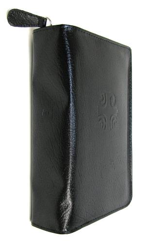 Zipper Cover Liturgy Hours Volume 4 Regular Print Leather Black