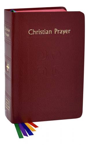 Christian Prayer Regular Print Imitation Leather Burgundy