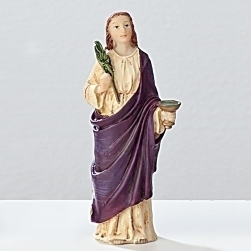 Statue St. Lucy 3.5 inch Resin Painted Boxed