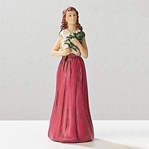 Statue St. Agatha 3.5 inch Resin Painted Boxed