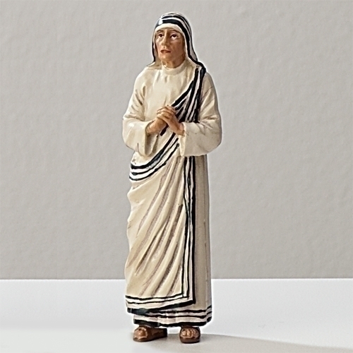 Statue St. Mother Teresa Calcutta 3.5 inch Resin Painted Boxed