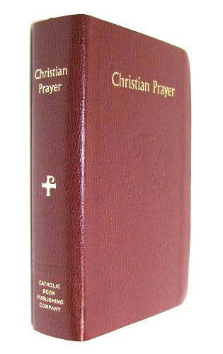 Christian Prayer Regular Print Imitation Leather Burgundy