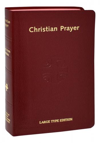 Christian Prayer Large Print Imitation Leather Burgundy