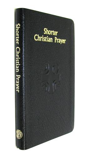 Shorter Christian Prayer Regular Print Leather Black
