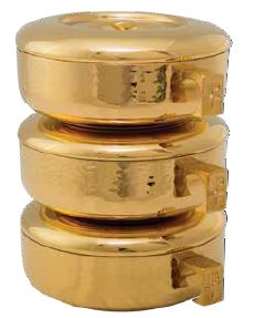 One Stacking Ciborium Hammered Gold Plated Holds 275 Hosts