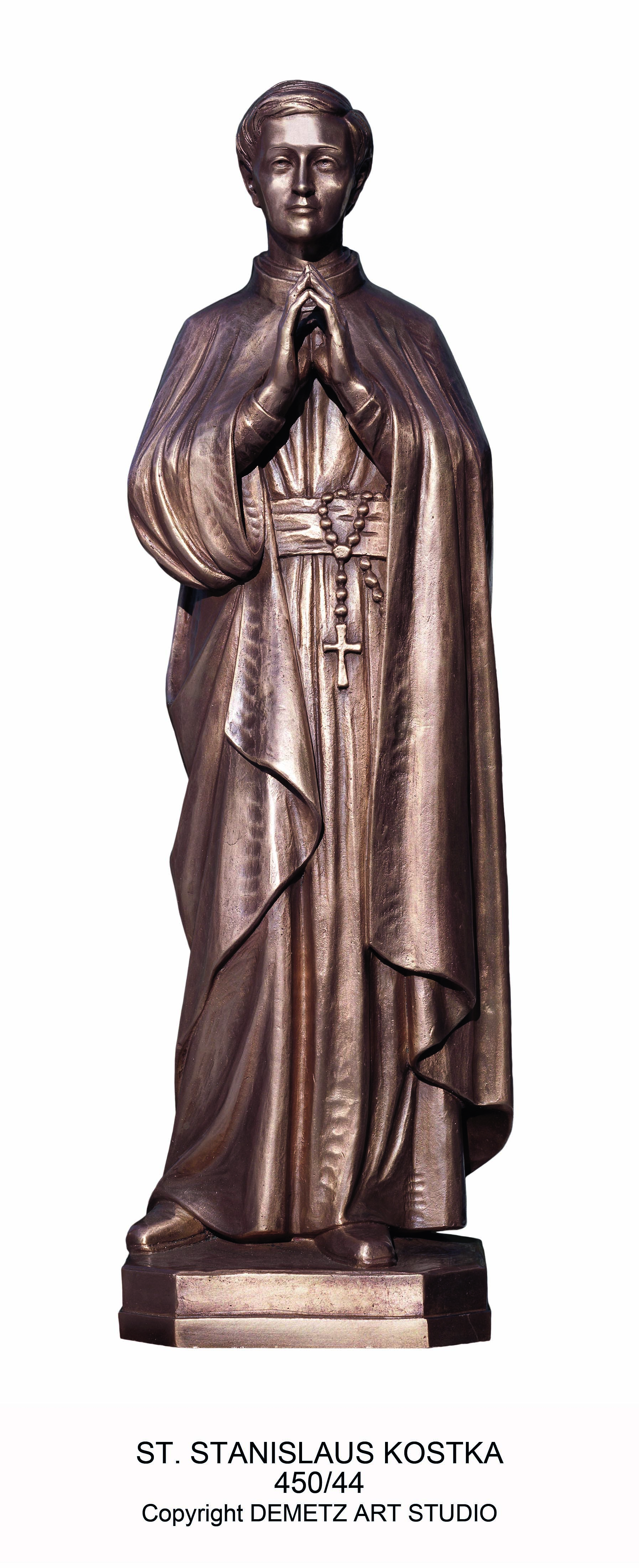 Statue St. Stanislaus Kostka 48" Linden Wood