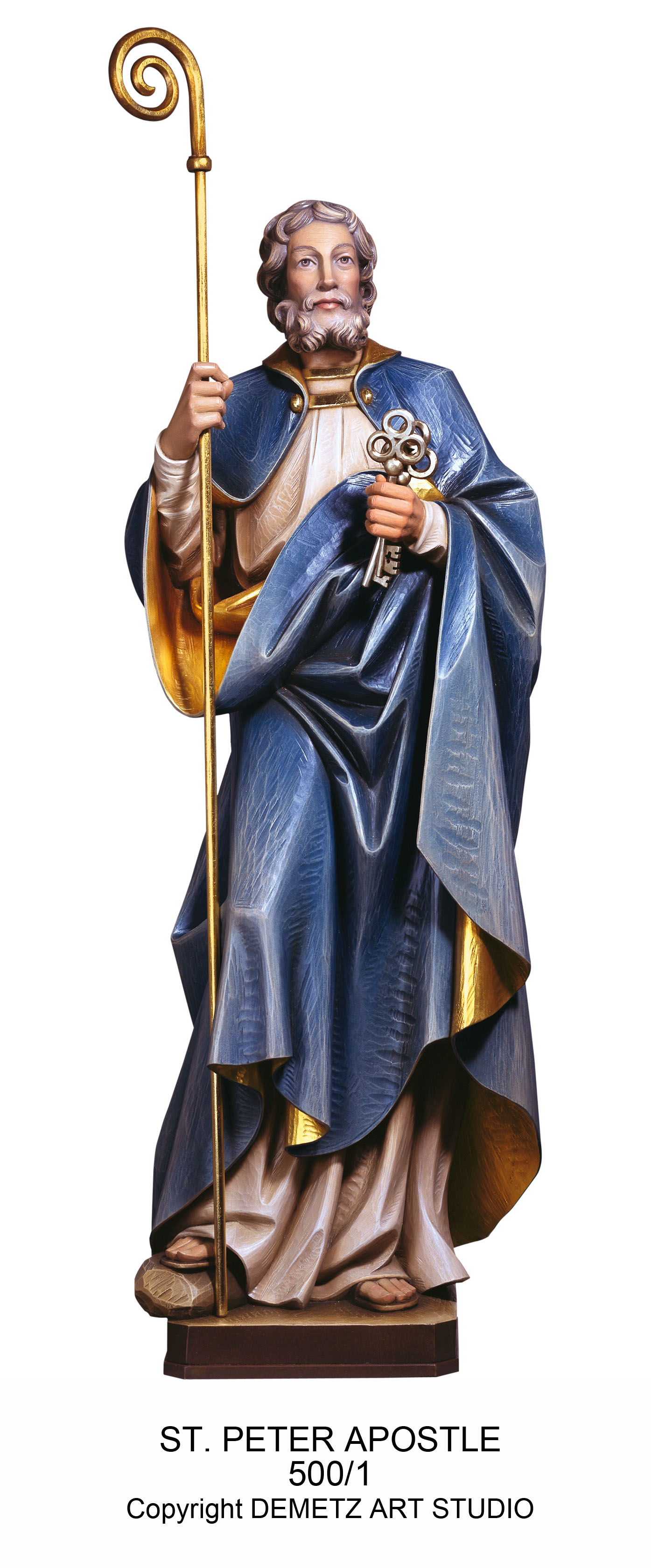 Statue 12 Apostles St. Peter 36" Fiberglass