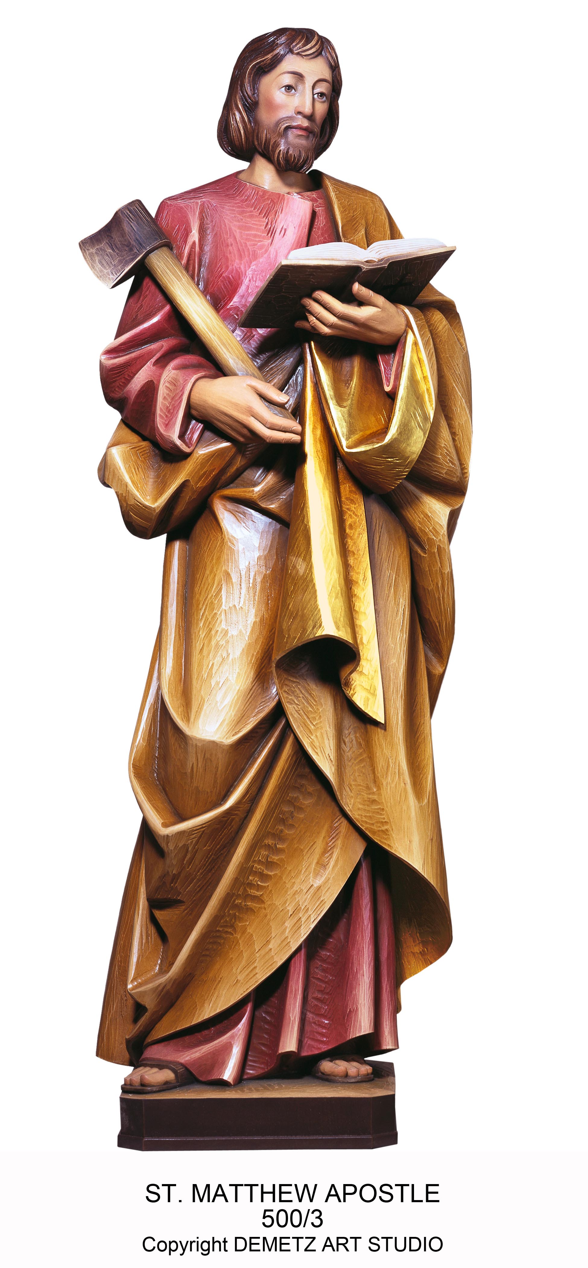 Statue 12 Apostles St. Matthew 36" Fiberglass