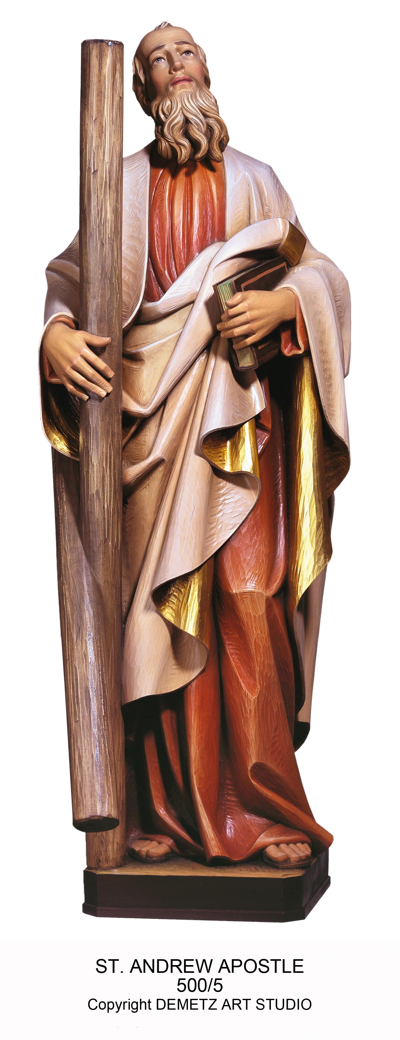 Statue 12 Apostles St. Andrew 36" Fiberglass