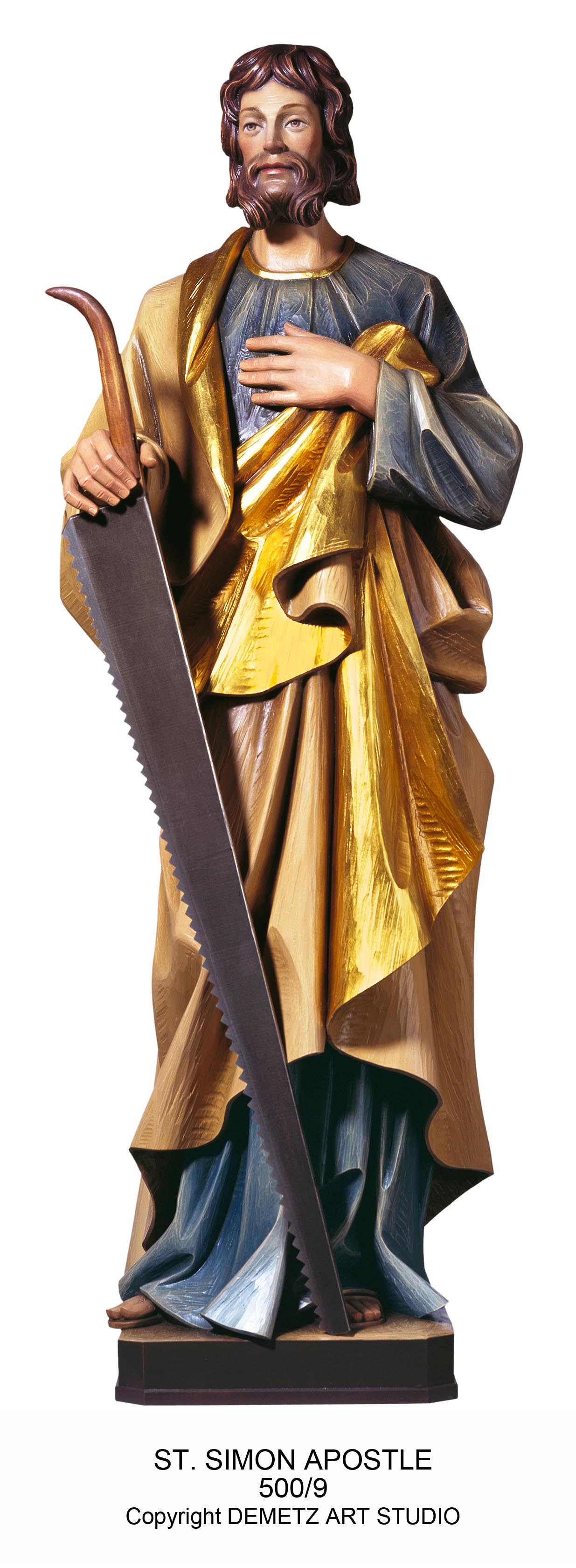 Statue 12 Apostles St. Simon 36" Fiberglass