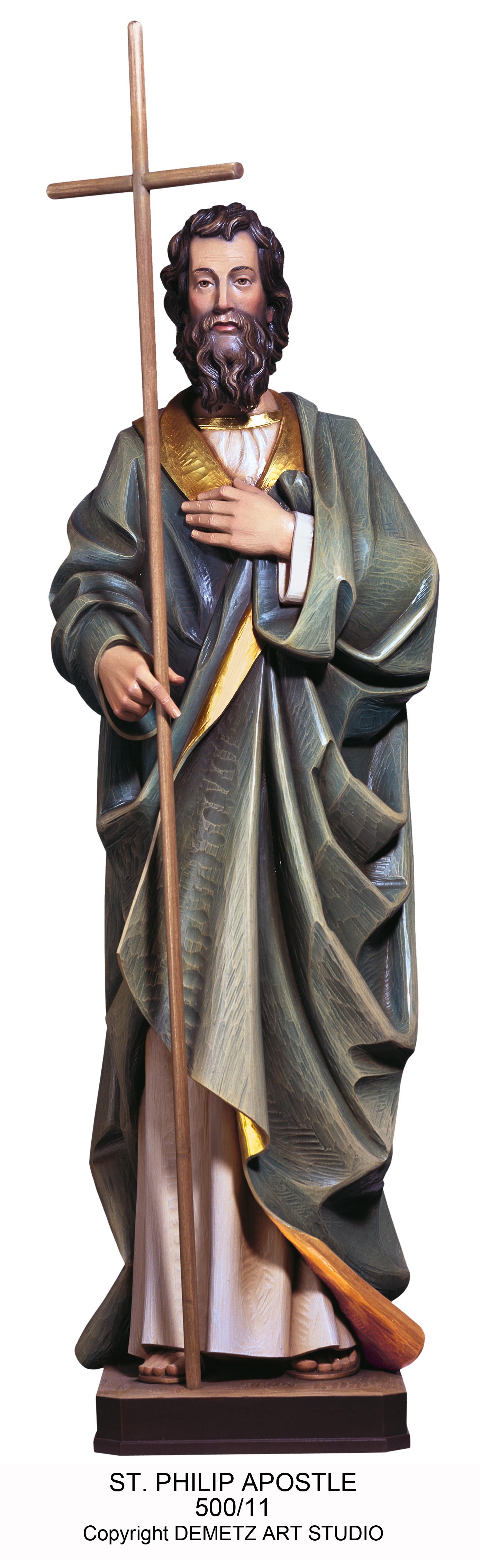 Statue 12 Apostles St. Philip 36" Fiberglass