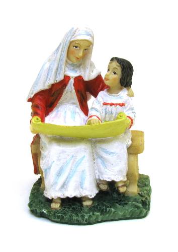 Statue St. Anne 3.5 inch Resin Painted Boxed