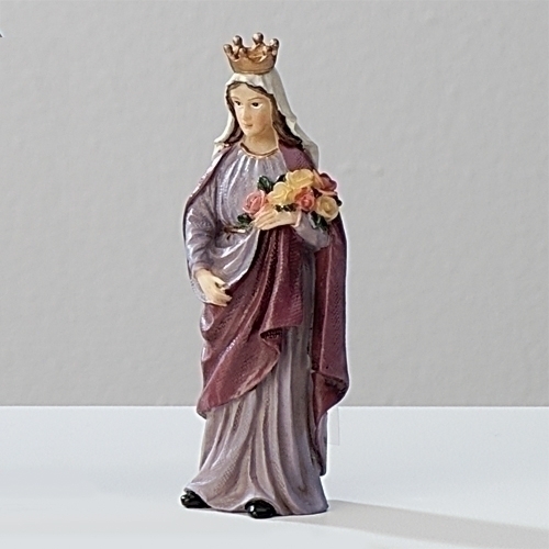 Statue St. Elizabeth Hungary 3.5 inch Resin Painted Boxed